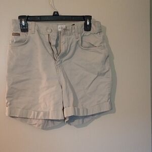 Calvin Klein Jeans Tan Bermudas Classic Y2K Style